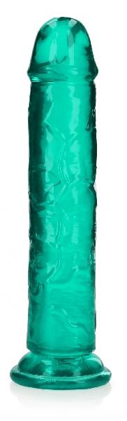 Зеленый фаллоимитатор Crystal Clear на присоске - 25 см. от Shots Media BV
