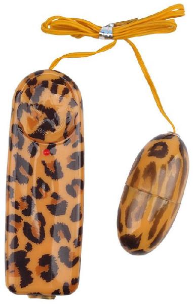 Леопардовое виброяйцо Leopard Print Love Egg от Chisa