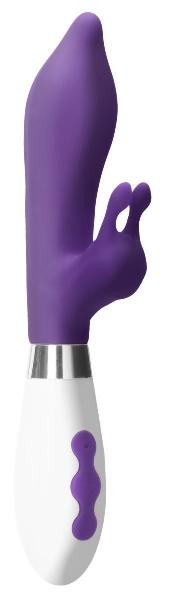 Фиолетовый вибратор-кролик Adonis - 22 см. от Shots Media BV