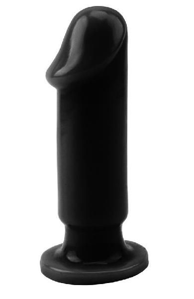Черный анальный фаллоимитатор Evil Dildo Plug M - 12,5 см. от Chisa