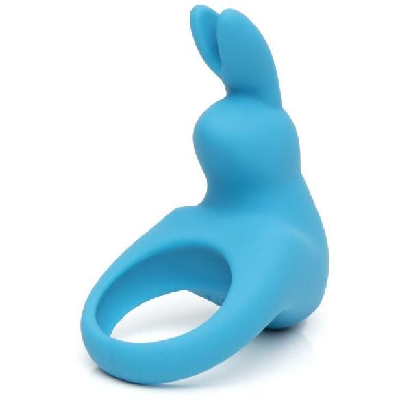 Голубое эрекционное виброкольцо Happy Rabbit Rechargeable Rabbit Cock Ring от Happy Rabbit
