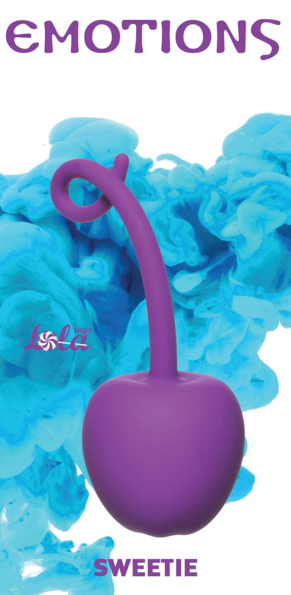 Фиолетовый стимулятор-вишенка со смещенным центром тяжести Emotions Sweetie от Lola toys