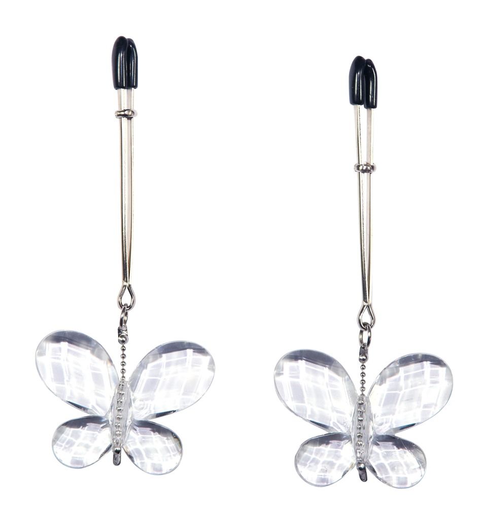 Зажимы для сосков с подвесками-бабочками Butterfly Clamps от Orion