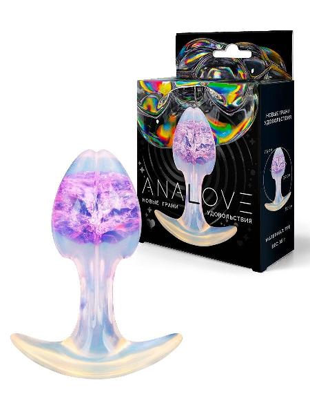 Сиреневатая анальная втулка - 8,2 см. от AnaLove
