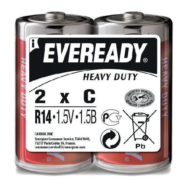 Батарейки EVEREADY R14 C 1,5V - 2 шт. от Energizer