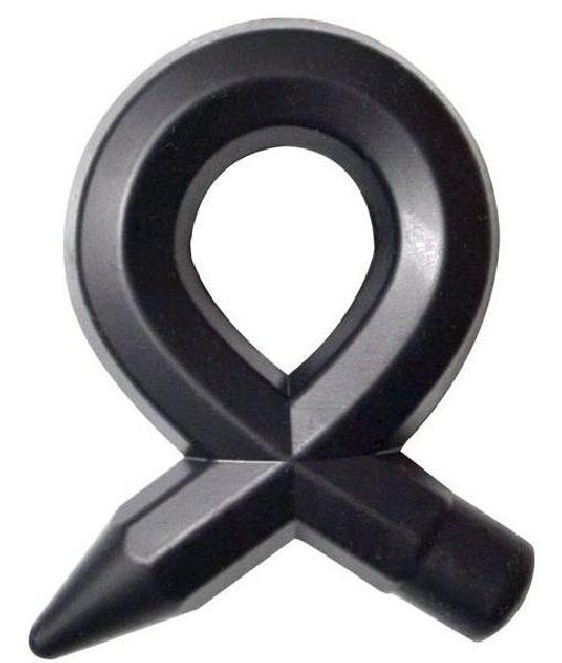 Чёрное силиконовое эрекционное кольцо RINGS LIQUID SILICONE от Dream Toys