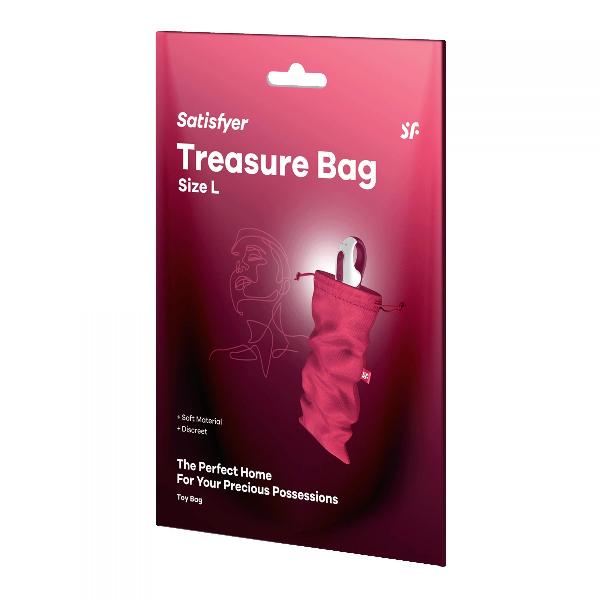 Розовый мешочек для хранения игрушек Treasure Bag L от Satisfyer