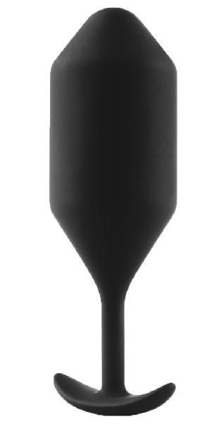 Чёрная пробка для ношения B-vibe Snug Plug 5 - 14 см.  от b-Vibe