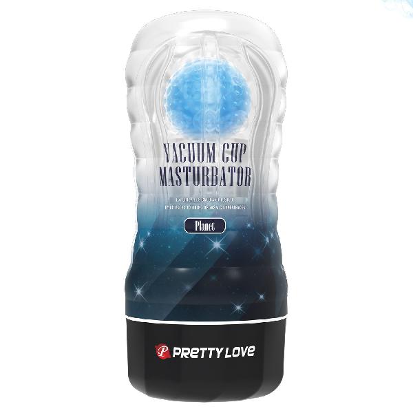 Прозрачный текстурированный мастурбатор Vacuum Cup Masturbator Planet от Baile