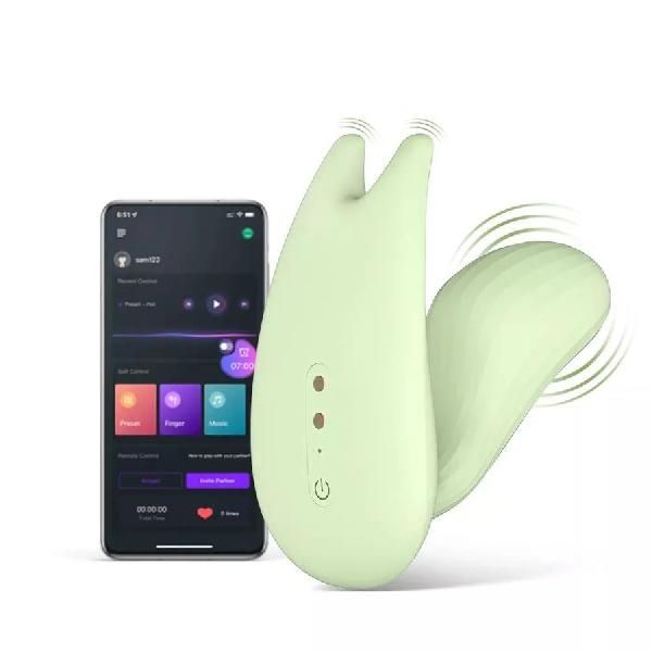 Зеленый вибратор Magic Motion Umi - 9,5 см. от Magic Motion