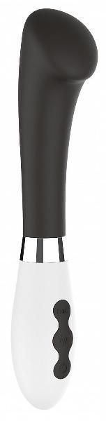 Черный вибратор Aceso с утолщенной головкой - 20,8 см. от Shots Media BV