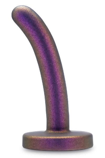 Фиолетовая насадка с гладкой поверхностью Surrender 4.75 Inch Beginner Pegging Dildo - 12 см. от Blush Novelties