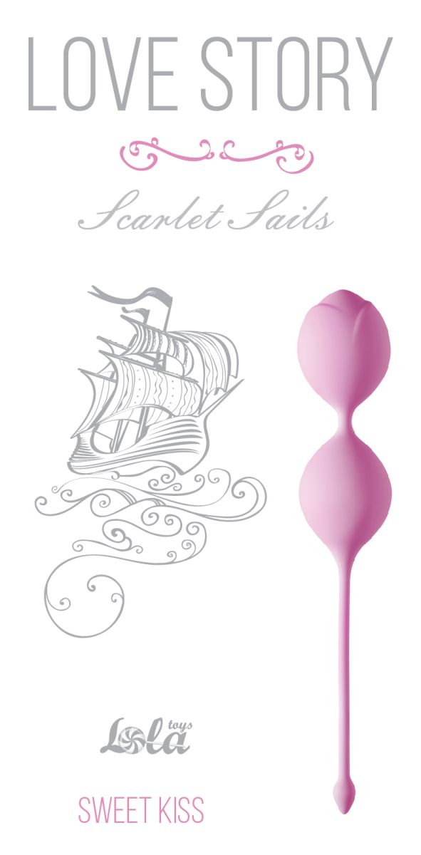 Розовые вагинальные шарики Scarlet Sails от Lola toys