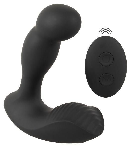Черный вибростимулятор простаты RC Prostate Massager - 13,1 см. от Orion