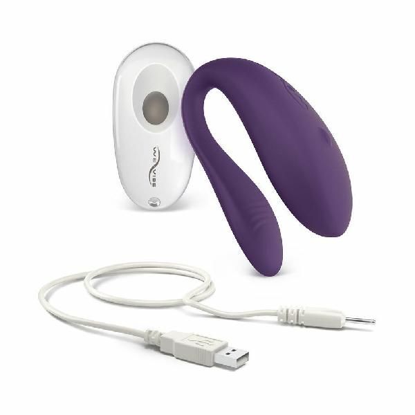 Фиолетовый вибратор для пар We-vibe Unite 2.0 от We-vibe