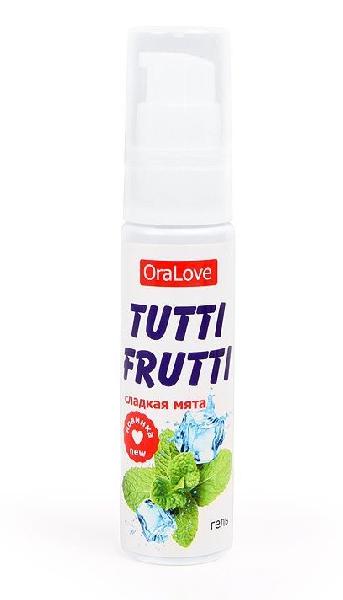 Гель-смазка Tutti-frutti со вкусом сладкой мяты - 30 гр. от Биоритм