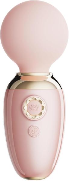 Нежно-розовый мини-вибратор с функцией нагрева Ava от Zalo