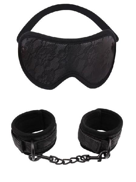 Черный эротический набор Temptation Bondage Kit от Chisa