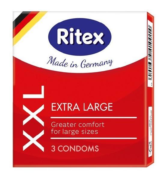 Презервативы увеличенного размера RITEX XXL - 3 шт. от RITEX
