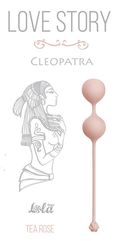 Розовые вагинальные шарики Cleopatra Tea Rose от Lola toys