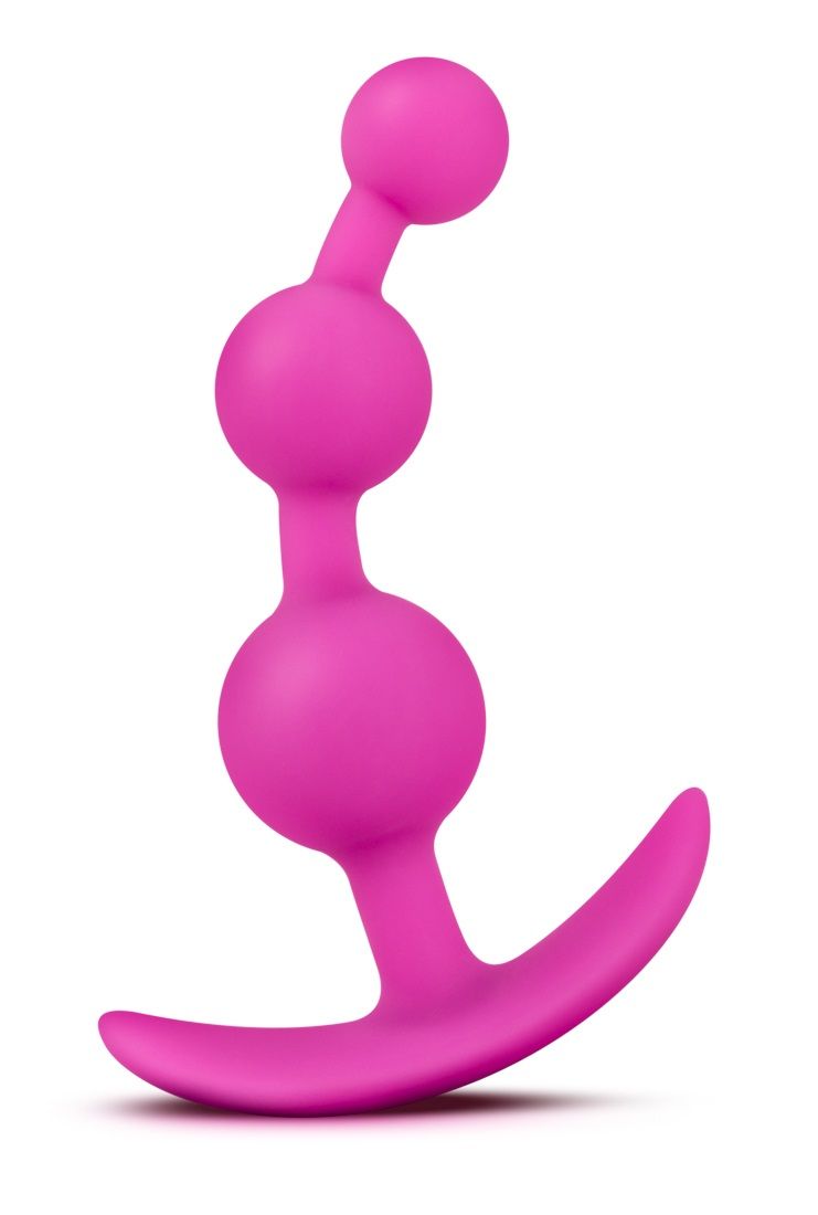 Розовая анальная цепочка Luxe Be Me 3 - 13,3 см. от Blush Novelties