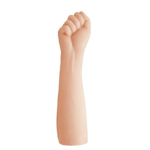 Телесный стимулятор в виде руки со сжатыми в кулак пальцами - 36 см. от Baile