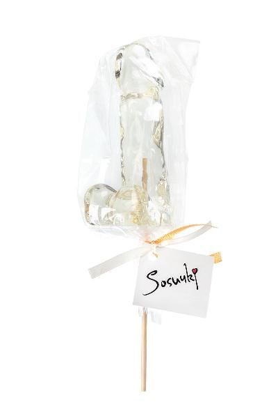 Прозрачный леденец в форме пениса со вкусом пина колада от Sosuчki