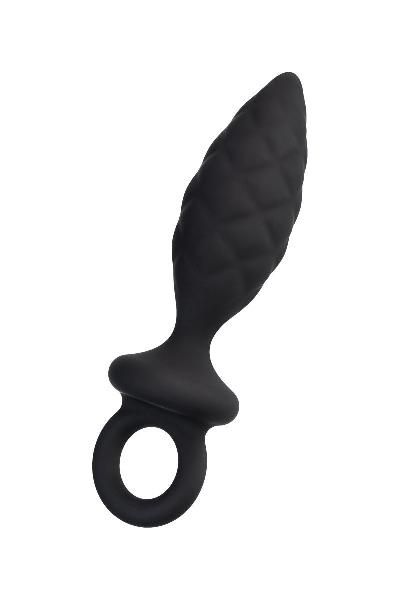 Черная анальная пробка Strob M - 13,5 см. от Erotist