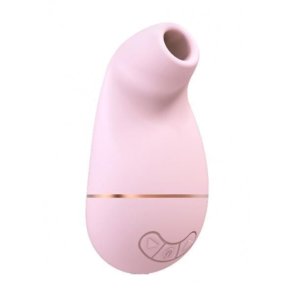 Розовый клиторальный вакуум-волновой массажер Irresistible Kissable от Irresistible