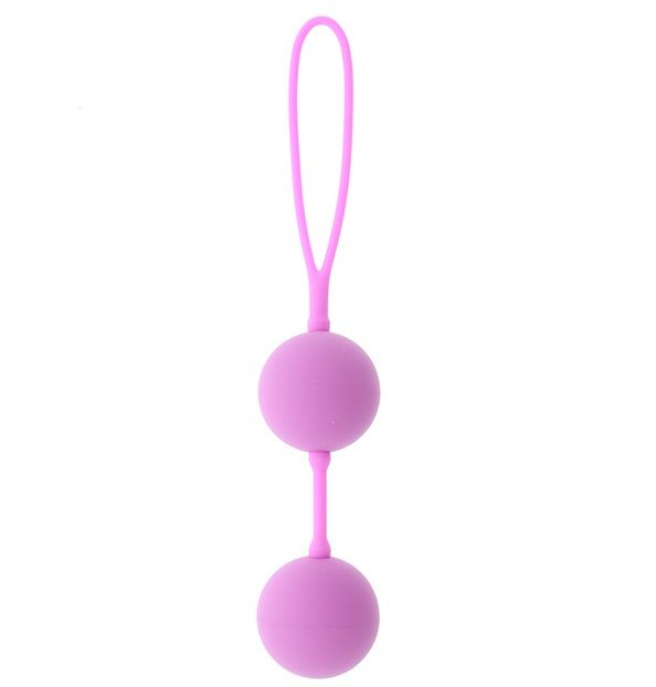 Розовые вагинальные шарики на силиконовой связке GOOD VIBES THE PERFECT BALLS PINK от Dream Toys