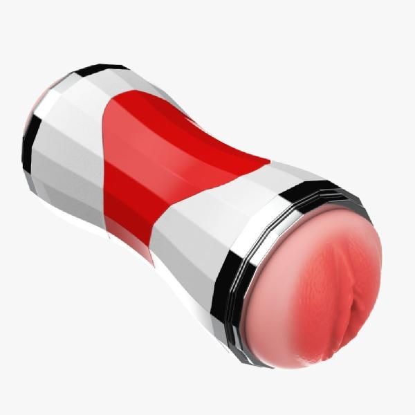 Двусторонний мастурбатор в колбе Power Grip Cup - вагина и ротик от Boys of Toys