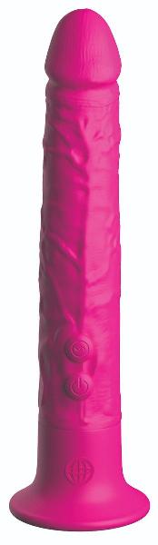 Ярко-розовый вибромассажер-реалистик с присоской Classix Wall Banger 2.0 - 19,1 см. от Pipedream