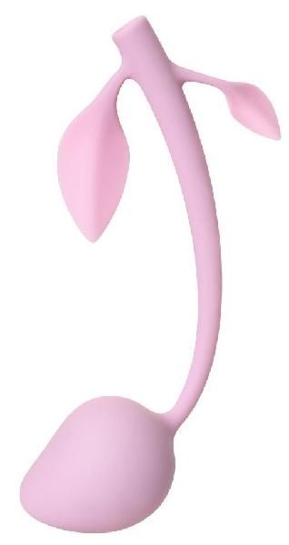 Розовый силиконовый вагинальный шарик с лепесточками от Штучки-дрючки