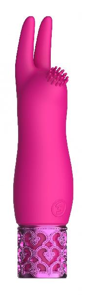Розовая перезаряжаемая вибпоруля Elegance - 11,8 см. от Shots Media BV