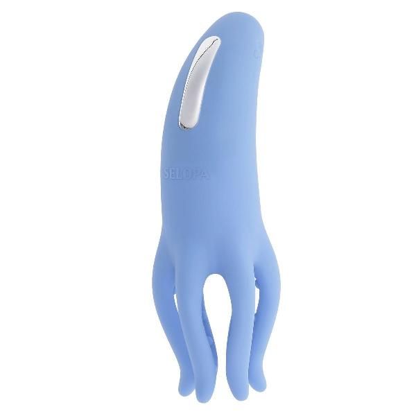Голубой вибромассажёр Tentacle Tickler от Selopa