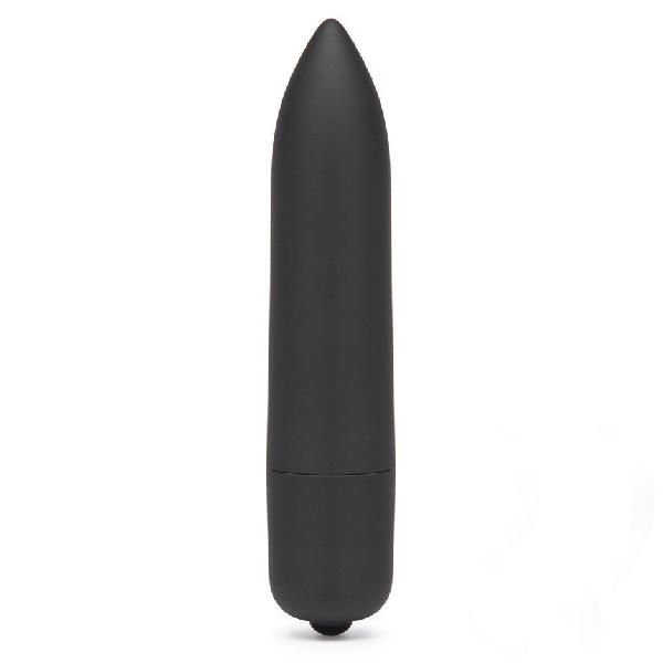 Черная вибропуля X-Basic Long Bullet 10 speeds - 9 см. от Lovetoy