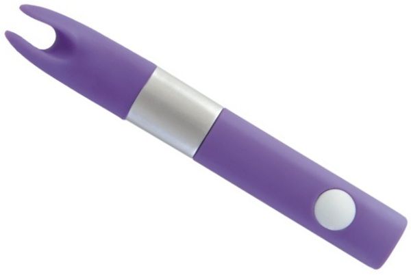 Фиолетовый клиторальный вибромассажёр Qvibry от Qvibry
