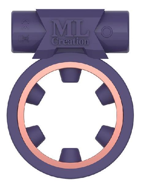 Фиолетовое эрекционное виброкольцо Magic Ring от ML Creation