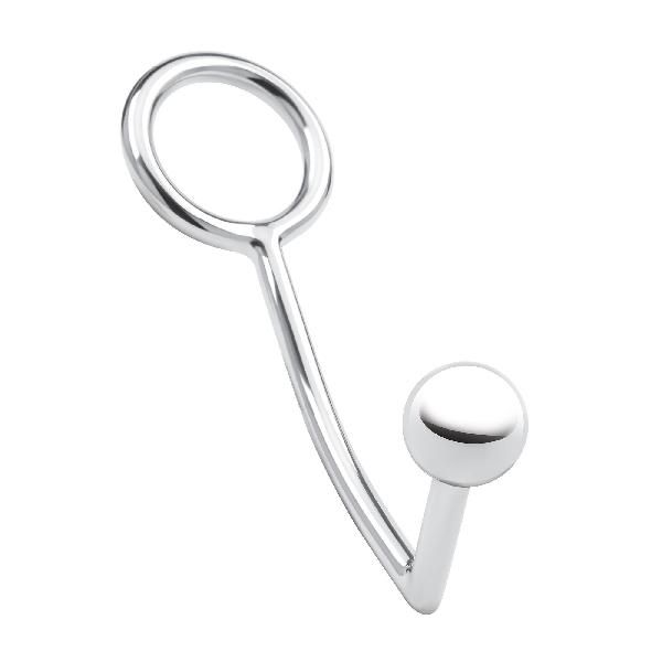 Кольцо на пенис с анальным стимулятором Stainless Steel Anal Hook   Cock Ring от BlueLine
