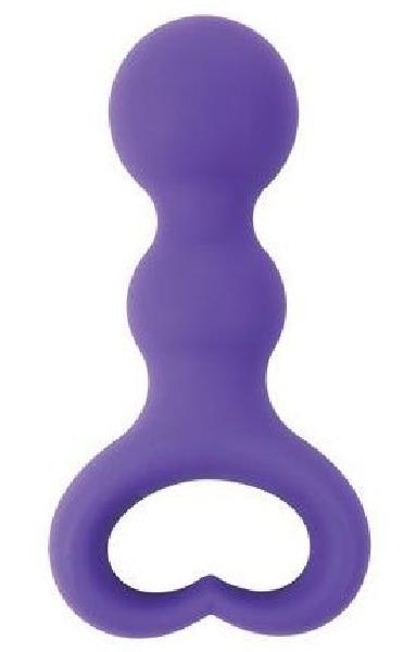 Фиолетовая анальная втулка - 6,5 см. от Bior toys