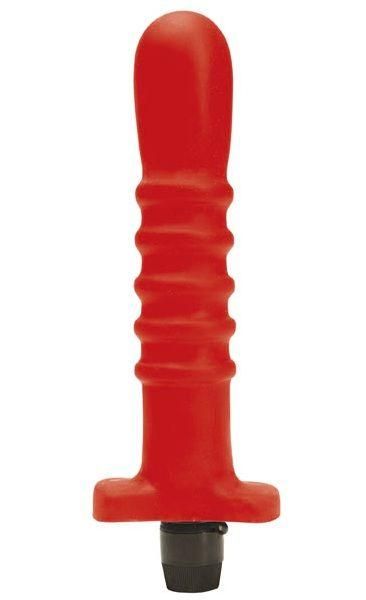 Красный многоскоростной силиконовый вибратор - 18 см. от Dream Toys