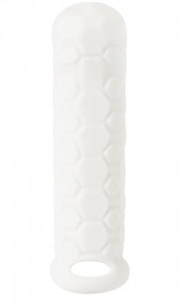 Белый фаллоудлинитель Homme Long - 15,5 см. от Lola toys