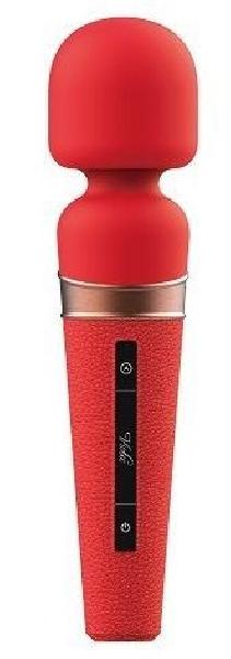 Красный жезловый вибростимулятор Titan - 21 см. от Viotec