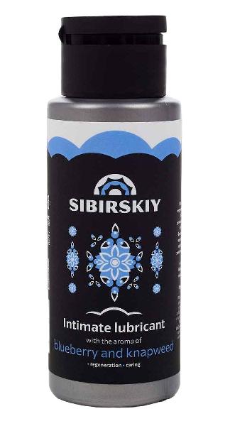 Пролонгирующий интимный лубрикант SIBIRSKIY с ароматом черники и василька - 100 мл. от Sibirskiy