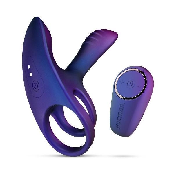 Фиолетовое эрекционное виброкольцо с клиторальной подушечкой Infinity Ignite от ONE DC B.V.