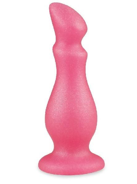 Розовая фигурная анальная пробка - 14 см. от LOVETOY (А-Полимер)