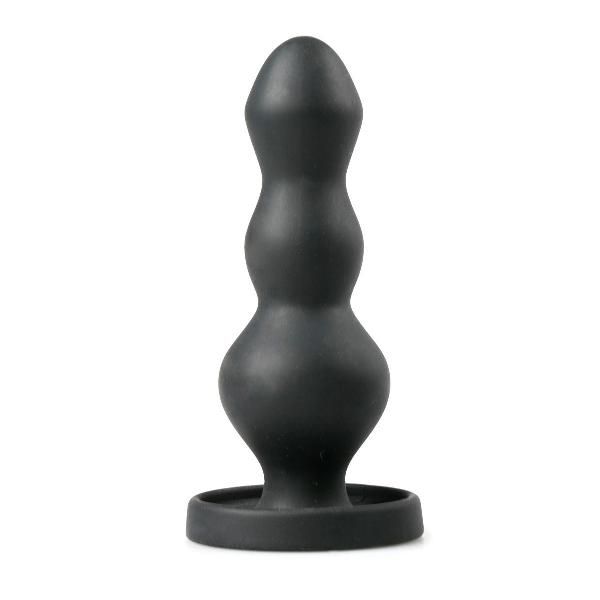 Черная анальная ёлочка Beaded Cone - 10,5 см. от EDC Wholesale