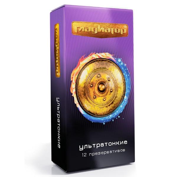 Презервативы  Гладиатор Ультратонкие  - 12 шт. от Гладиатор