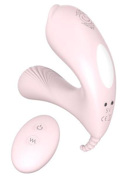 Нежно-розовый стимулятор LAY-ON KITTY от Dream Toys