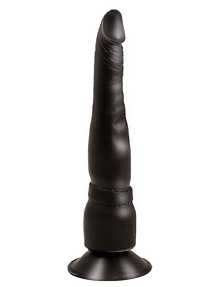 Чёрный анальный фаллоимитатор на подошве-присоске - 18,5 см. от LOVETOY (А-Полимер)